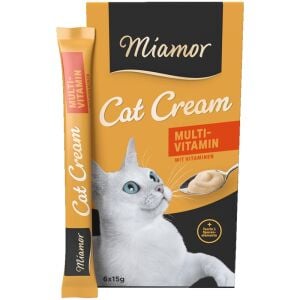 Miamor Cream Multi Vitamin Kedi Ödülü 6x15 G 90 Gr - Multi Vitaminli