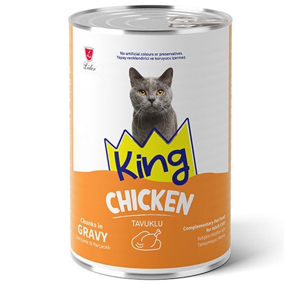 King Tavuklu Gravy Soslu Yetişkin Kedi Maması