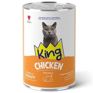 King Tavuklu Gravy Soslu Yetişkin Kedi Maması