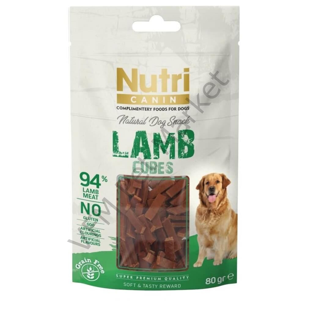 Nutri Canin Cubes Snack Köpek Ödülü 80 gr 80 Gr - Kuzu Etli