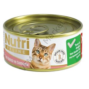 Nutri Feline Tahılsız Kedi Konservesi 85 Gr - Ton Balıklı ve Somonlu
