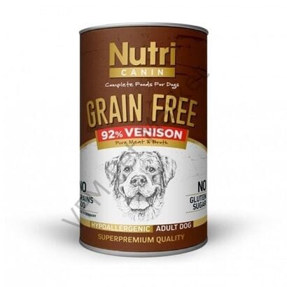 Nutri Canin Tahılsız Köpek Konservesi 400 Gr - Geyik Etli