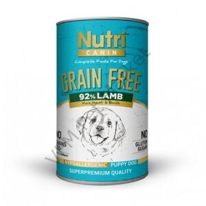 Nutri Canin Tahılsız Yavru Köpek Konservesi 400 Gr - Kuzu Etli