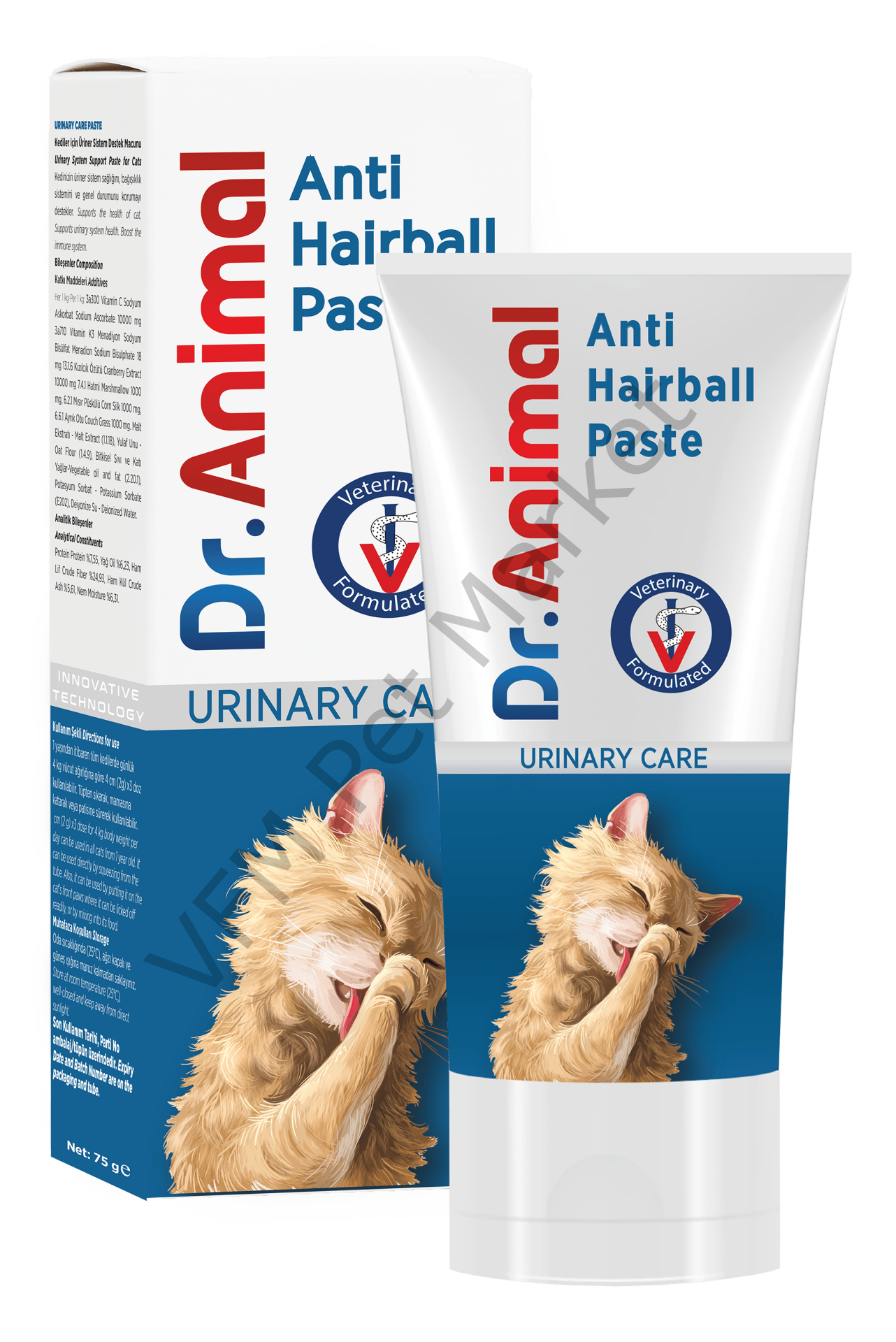 Dr. Animal Anti Hairball Paste Urınary Care