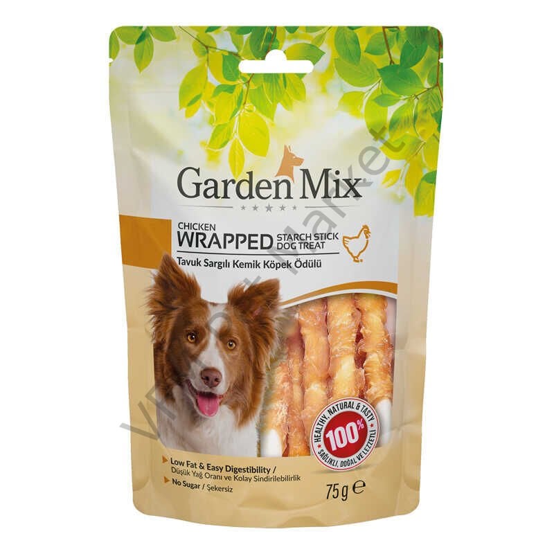 Garden Mix Tavuk Sargılı Kemik Köpek Ödülü 75 gr
