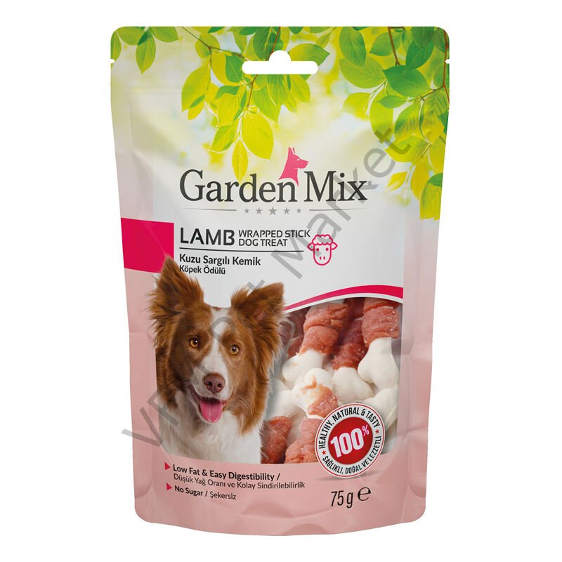 Garden Mix Kuzu Sargılı Kemik Köpek Ödülü 75 gr