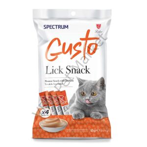 Gusto Lick Snack 4x15 gr Tavuklu