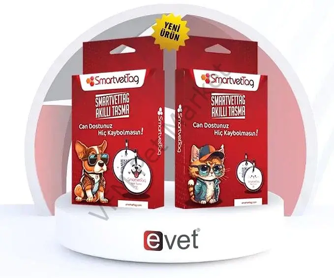 Smartvettag Akıllı Tasma Kedi Ve Köpekler İçin NFC ve Karekodla Takip Sistemi Köpek