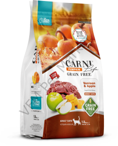 Carni Life Pumpkin Grain Free Adult Cats 1,5 Kg Geyik Eti&Elma