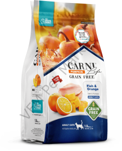 Carni Life Pumpkin Grain Free Adult Cats 1,5 Kg Balık&Portakal