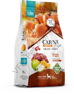 Carni Life Pumpkin Grain Free Adult Mini 2,5 Kg Geyik Eti&Elma