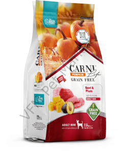 Carni Life Pumpkin Grain Free Adult Mini 2,5 Kg Sığır Eti&Erik