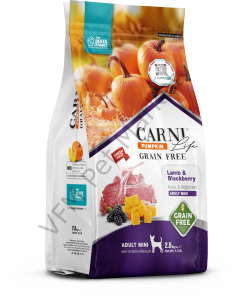 Carni Life Pumpkin Grain Free Adult Mini 2,5 Kg Kuzu&Böğürtlen
