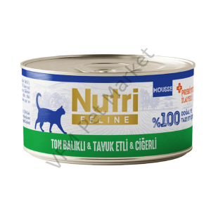 Nutri Feline 70 Gr Ton Balıklı Tavuk Etli ve Ciğerli