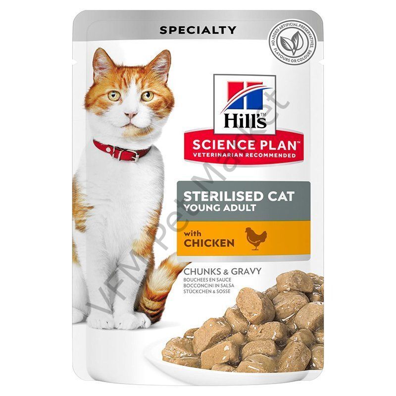 Hill's Tavuklu Kısırlaştırılmış Kedi Yaş Mama 85 Gr