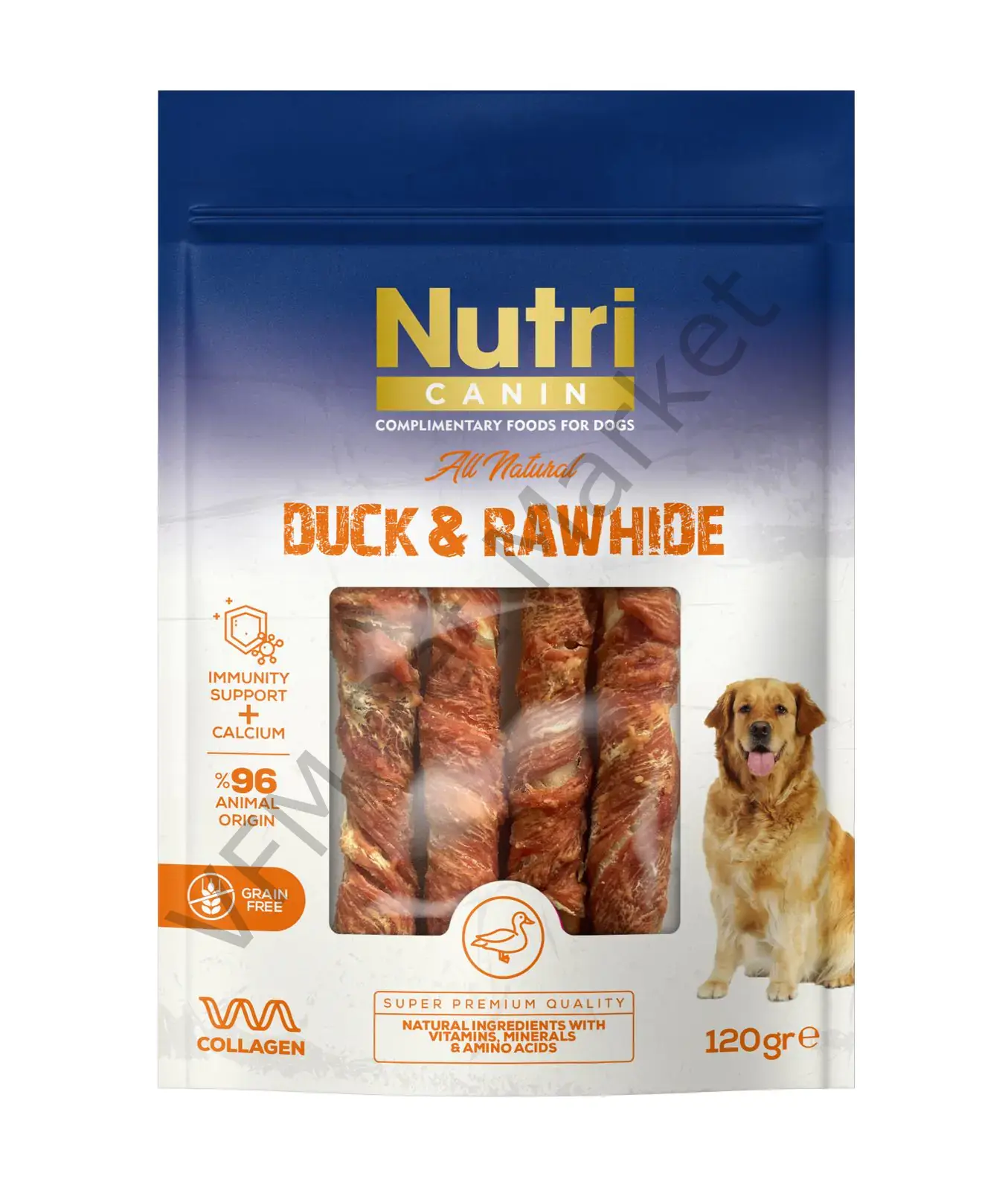 Nutri Ördek Eti Sargılı Kemik 120 Gr