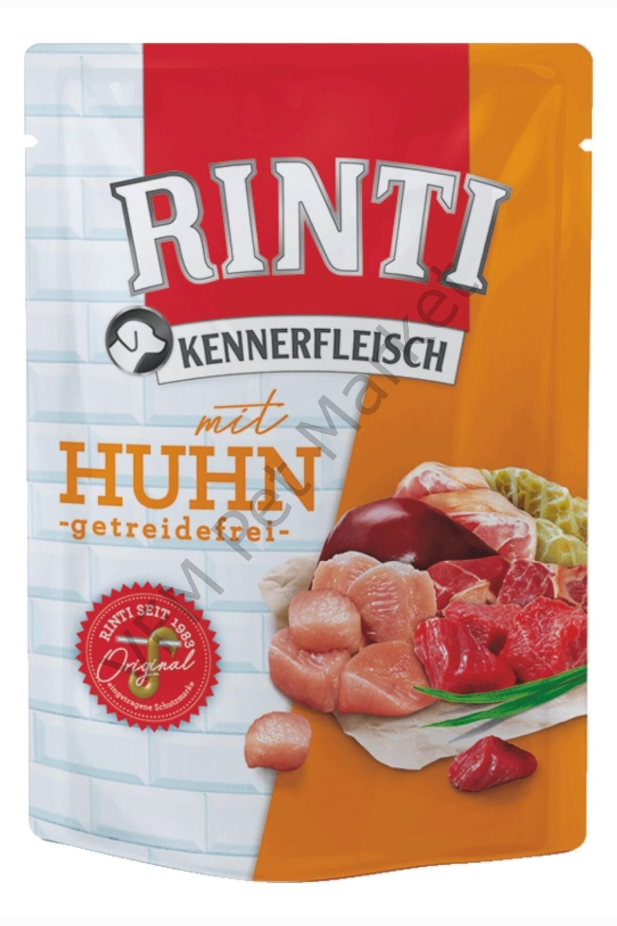Rinti Tavuklu Pouch Köpek Maması 400 Gr Sığır Etli ve Tavuklu