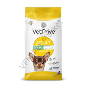 Vet Prive Mini ve Küçük Irk Yetişkin Köpek Maması Kuzu Etli 8 Kg