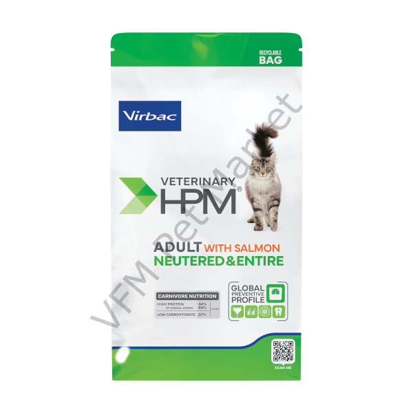 Virbac Adult Cat Salmon - Neutered & ENTIRE 1,5 Kg