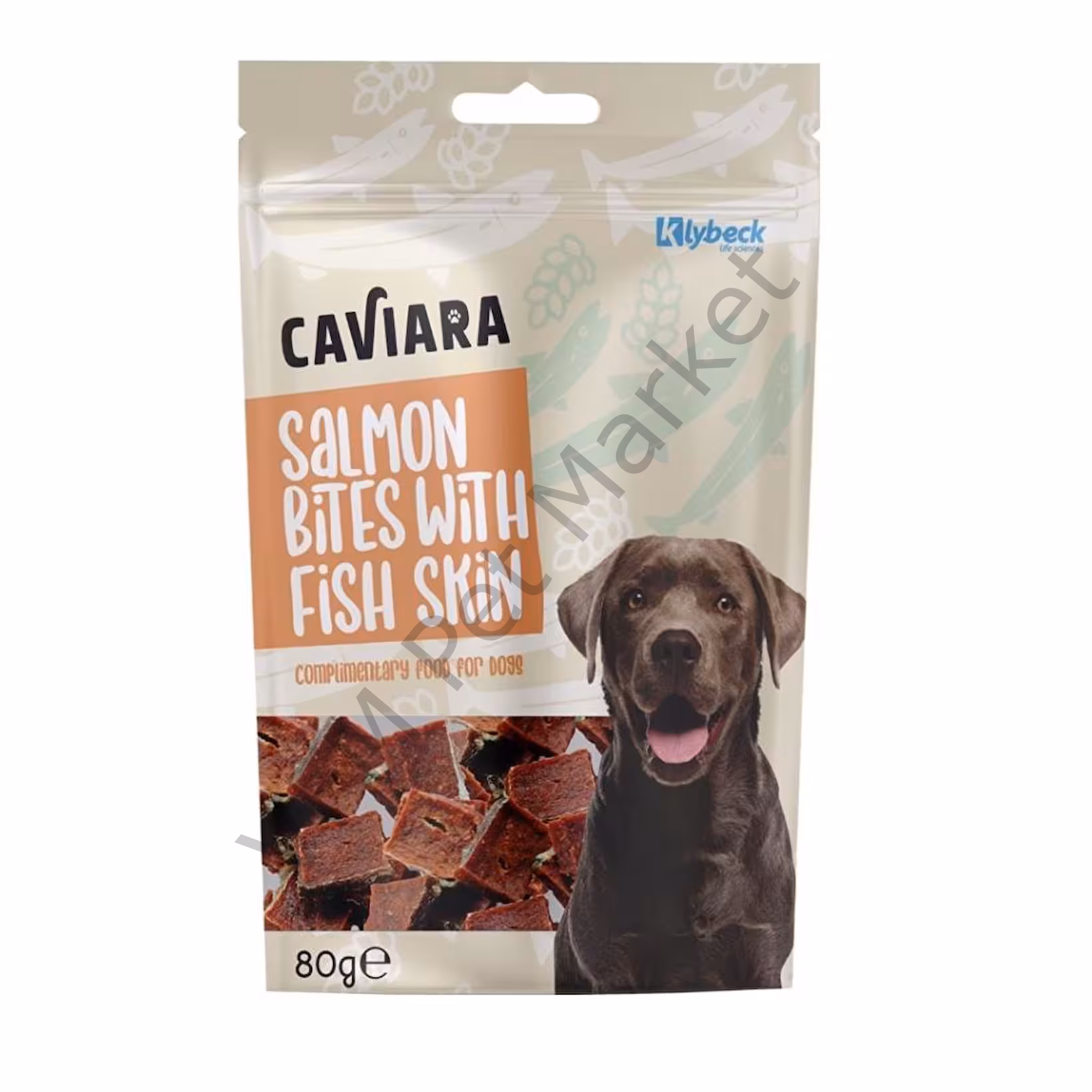 Caviara Balık Derisi ve Somonlu Köpek Ödülü 80 Gr