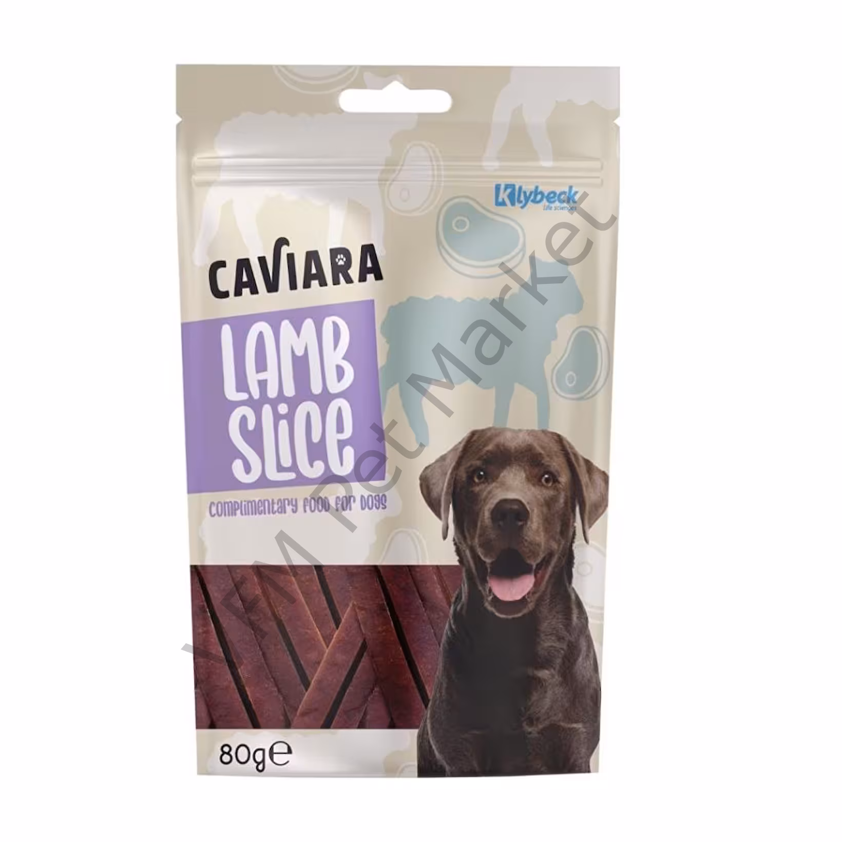 Caviara Kurutulmuş Kuzu Dilimleri Köpek Ödülü 80 Gr