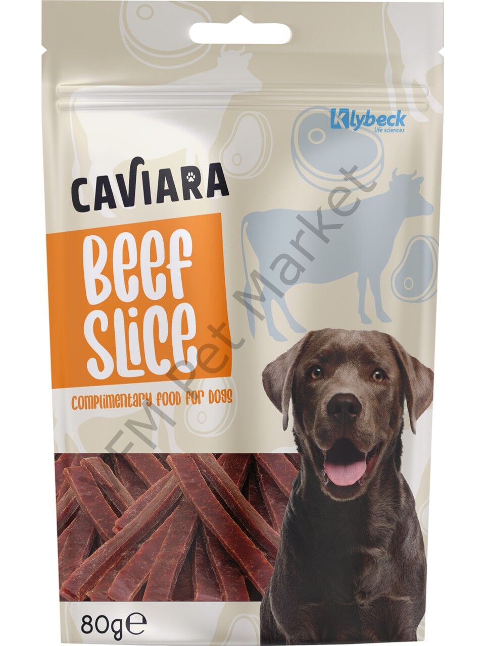 Caviara Kurutulmuş Sığır Dilim Köpek Ödülü 80 gr