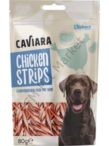 Caviara Kurutulmuş Tavuk Şeritleri Köpek Ödülü 80 gr