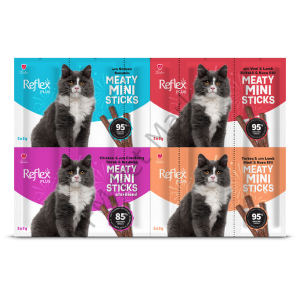 Reflex Plus Meaty Mini Sticks Kedi Ödül Maması 2 gr x 4 Çeşit