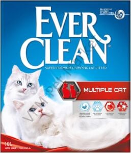 Ever Clean Multiple Cat Birden Fazla Kedili Evler için Kokulu Topaklanan Kedi Kumu 10 Lt