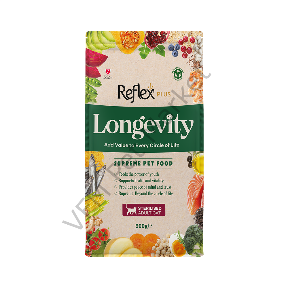 Reflex Plus Longevity Kısırlaştırılmış Yetişkin Kedi Maması 900 Gr