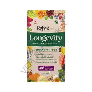 Reflex Plus Longevity Orta ve Büyük Irk Yetişkin Köpek Maması 2,7 Kg